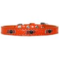 Mirage Pet Products Boo Widget Croc Dog CollarOrange Size 10 720-32 ORC10